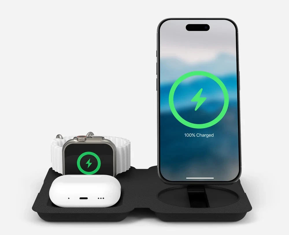 Chargeur sans fil pliable 3-en-1 de Nimble