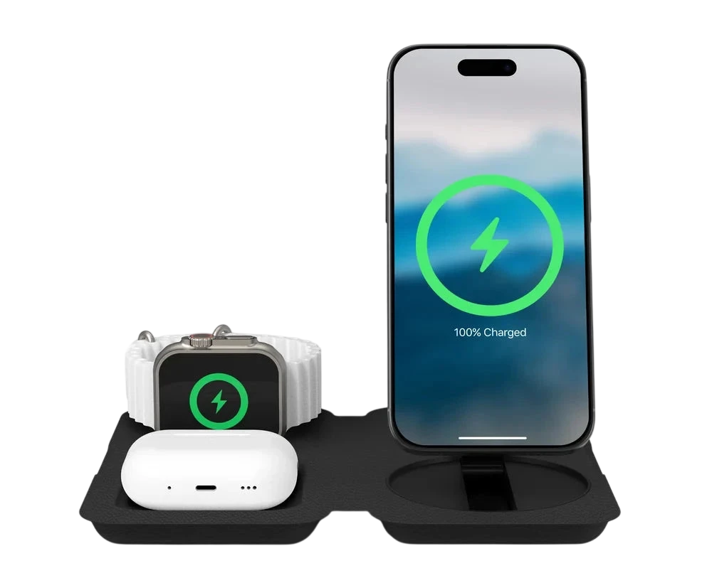 Chargeur sans fil pliable 3-en-1 de Nimble