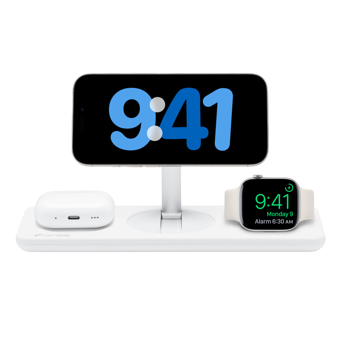 Chargeur sans fil 3-en-1 Podium de Nimble