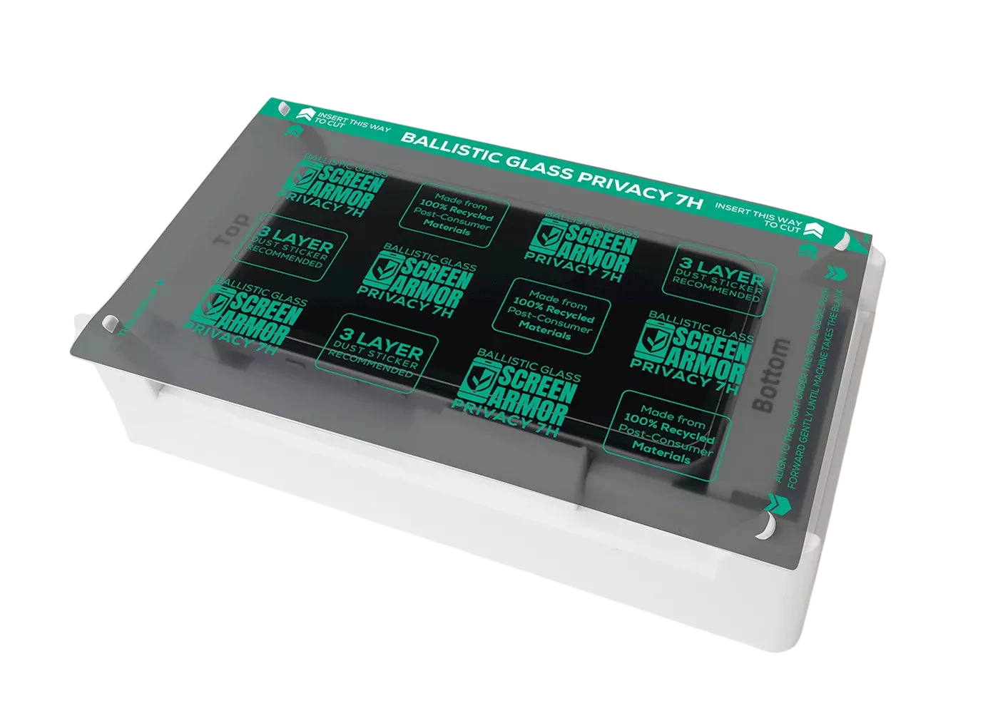 ScreenArmor Ballistic Glass Privacy 7H (25 pcs) - Dust Layer