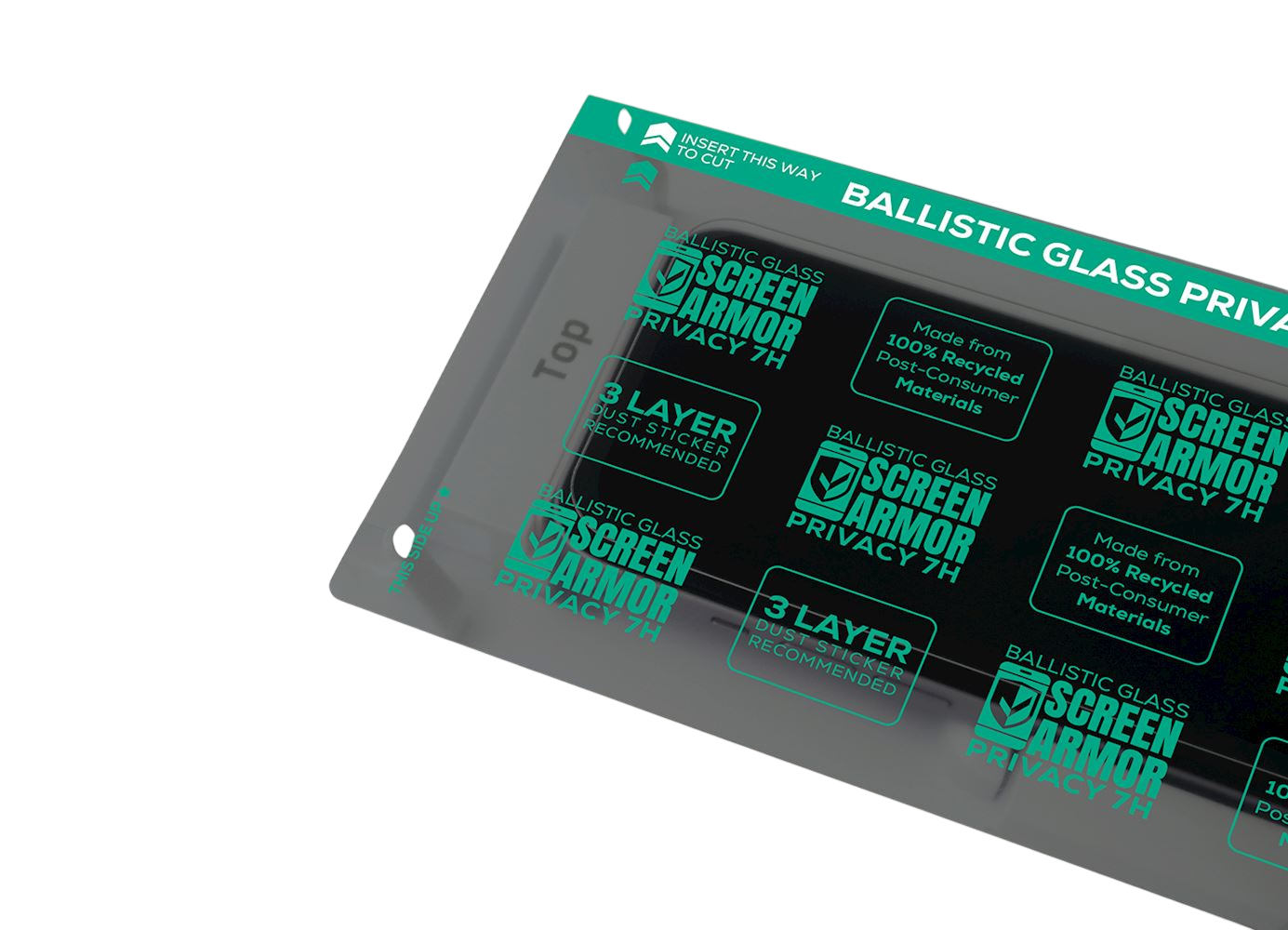 ScreenArmor Ballistic Glass Privacy 7H (25 pcs) - Dust Layer