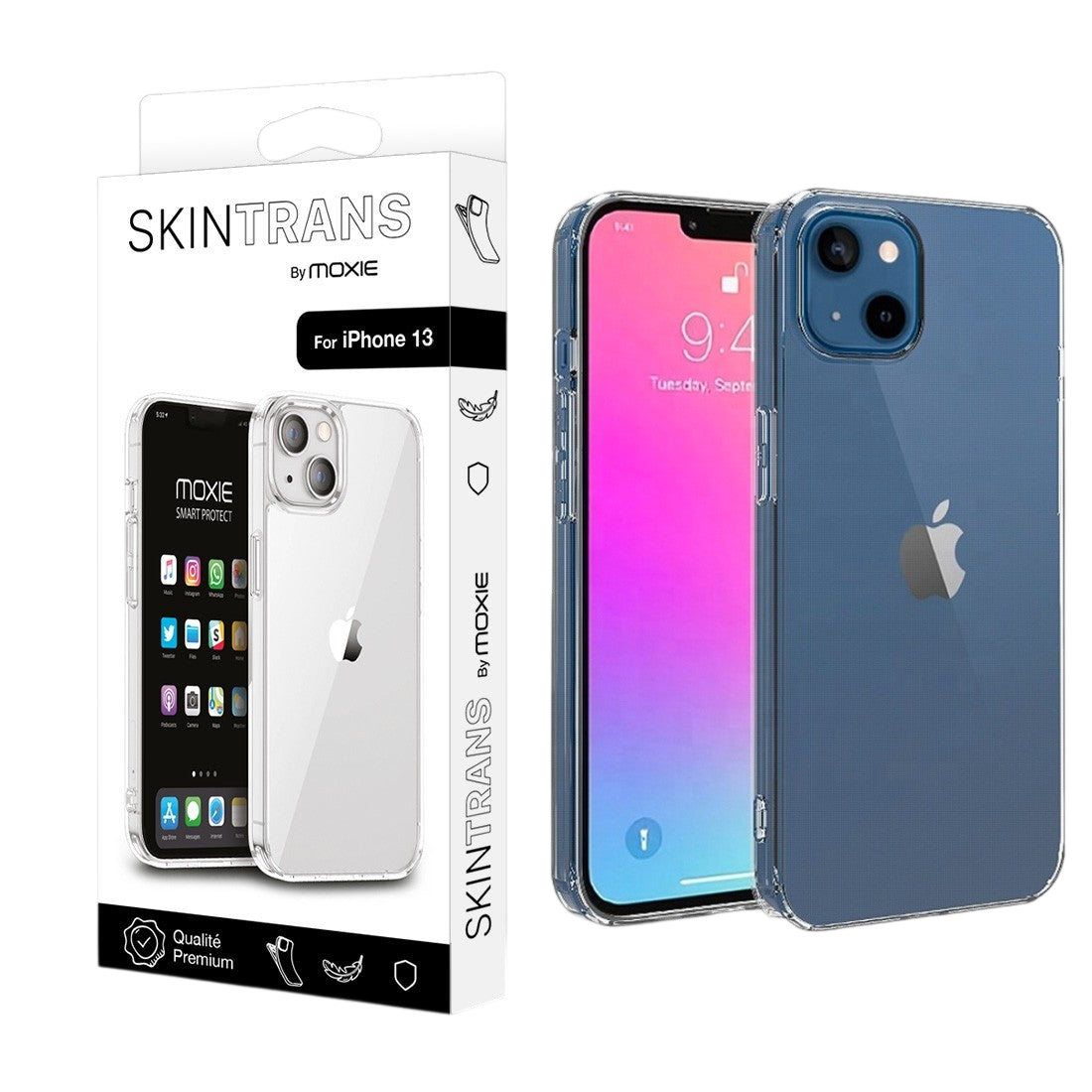 Coque Apple iPhone 13 6.1" en TPU souple - Transparent