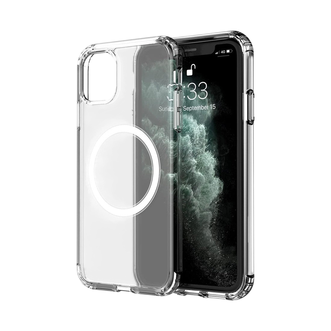 Coque transparente renforcée compatible Magsafe pour iPhone 11 Pro
