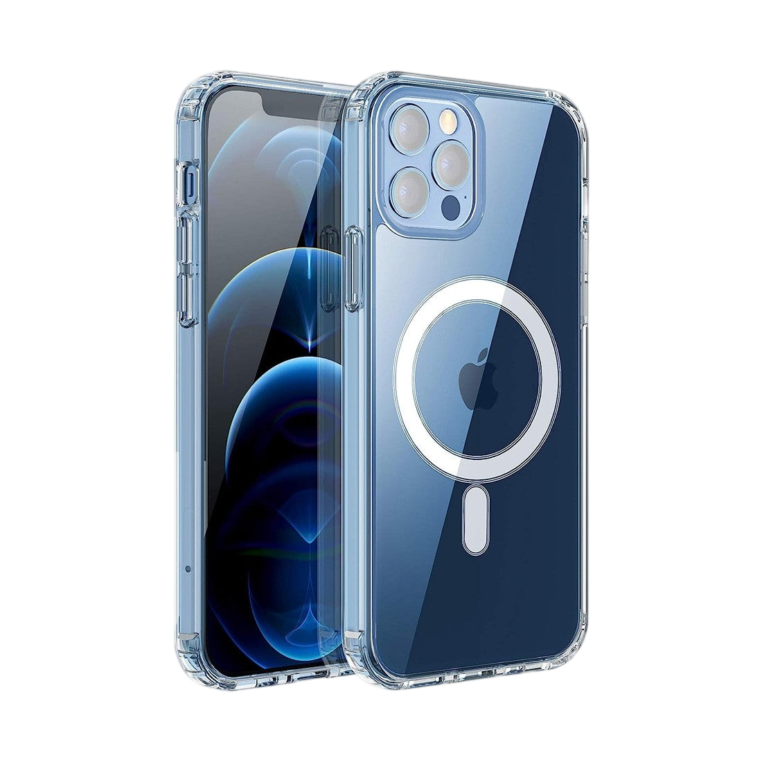 Coque transparente renforcée compatible Magsafe pour iPhone 12 Pro Max