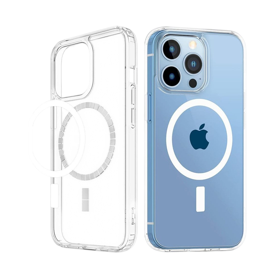 Coque transparente renforcée compatible Magsafe pour iPhone 13 Pro Max