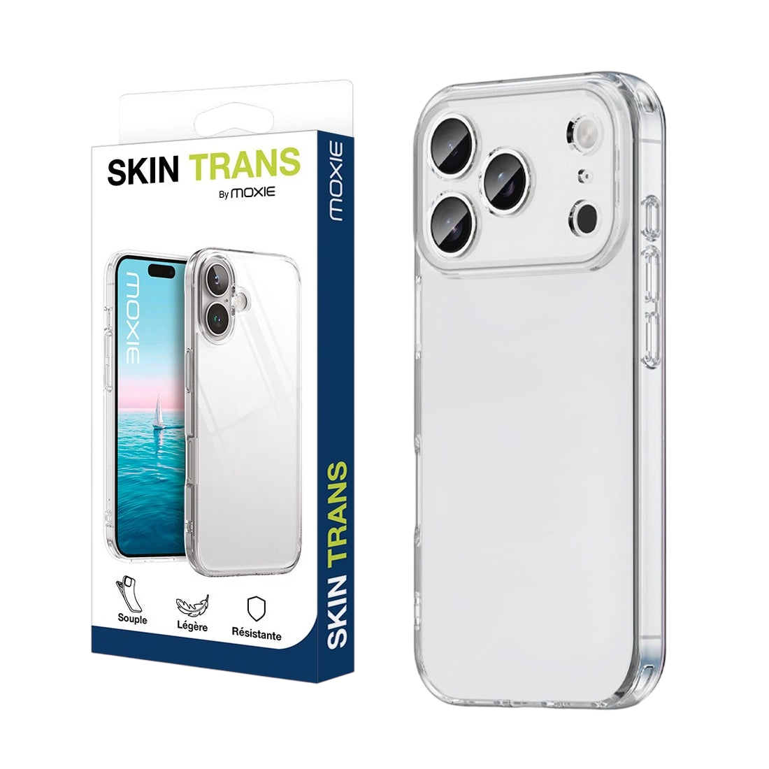Coque ultra fine transparente en TPU pour iphone 17 Pro