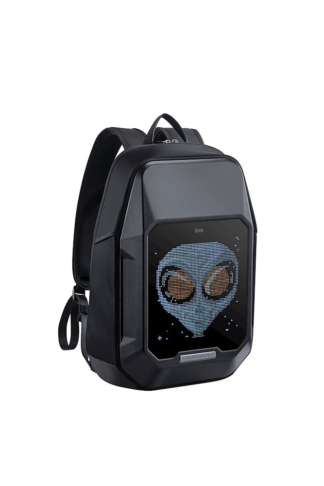 Sac à dos connecté à écran LED Pixel Art Cyberpunk
