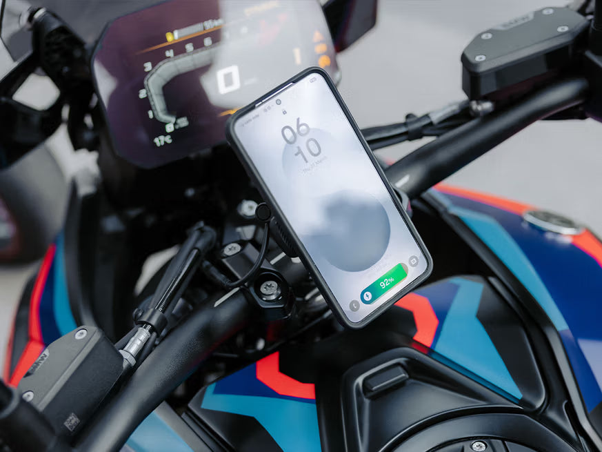 Tête de recharge sans fil Quad Lock résistante aux intempéries pour moto (12 V - 24 V)