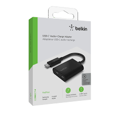 Belkin Adaptateur Audio 3,5 mm + Charge USB-C RockStar