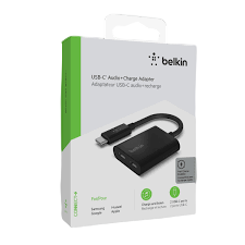 Belkin Adaptateur Audio 3,5 mm + Charge USB-C RockStar