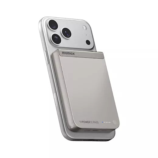 Batterie externe magnétique sans fil Qi2 Momax 1-Power S.Pass
