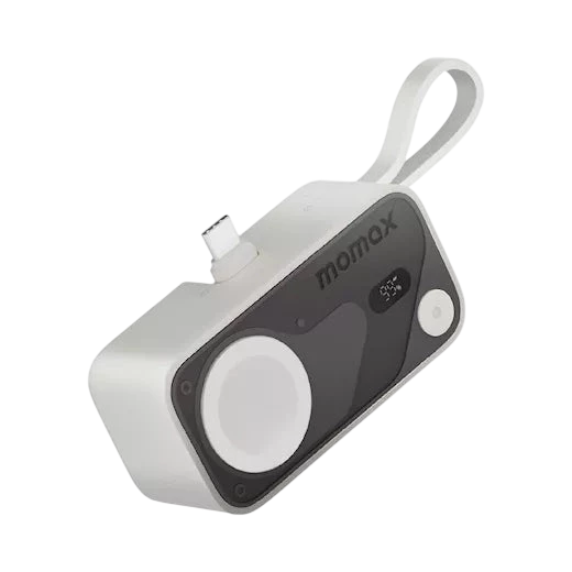 Batterie externe portable 3-en-1 Momax 1-Power X Pro Mini+ 5000 mAh avec chargeur Apple Watch