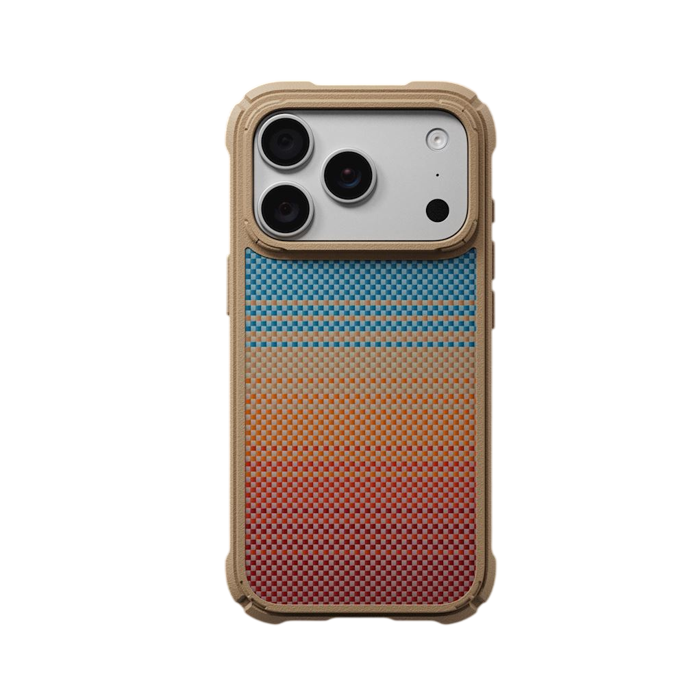 Coque de protection renforcée PITAKA Cairn en fibre d'aramide pour iPhone 18 Pro / 17 Pro