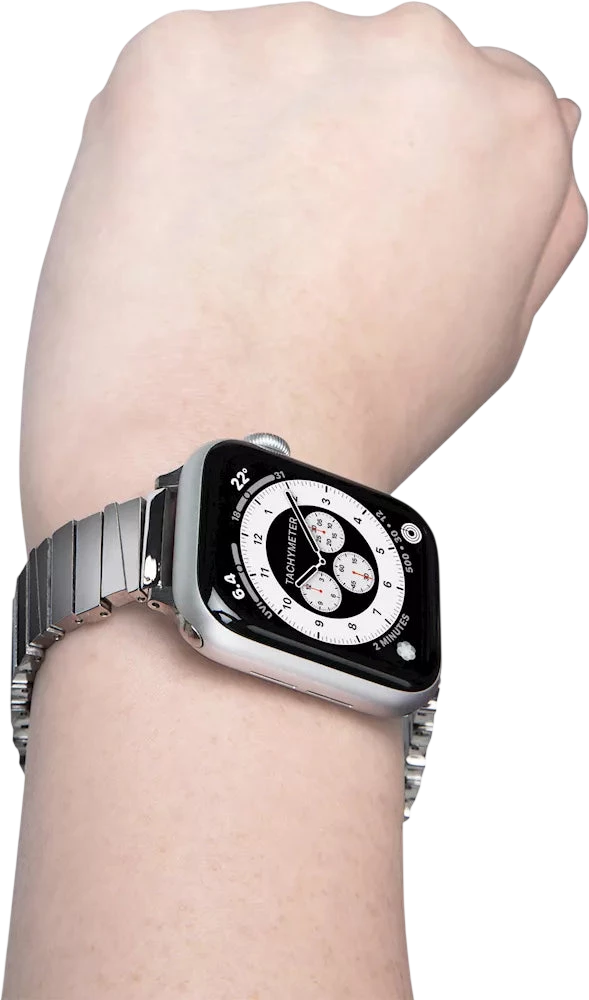 Bracelet de Luxe en Acier Inoxydable pour Apple Watch (42/44/45/46/49mm)