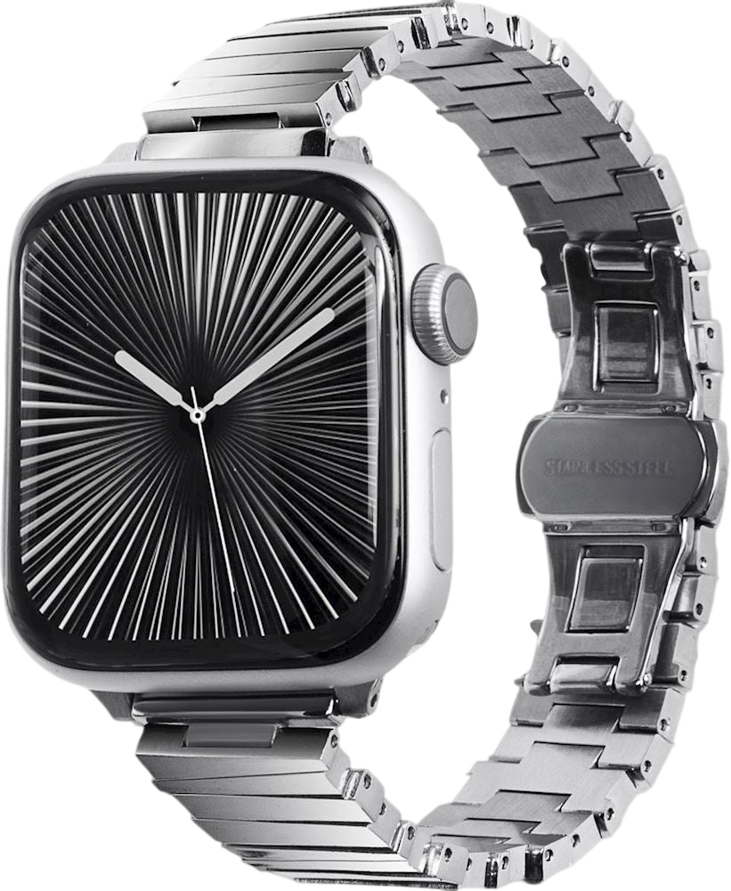 Bracelet de Luxe en Acier Inoxydable pour Apple Watch (42/44/45/46/49mm)