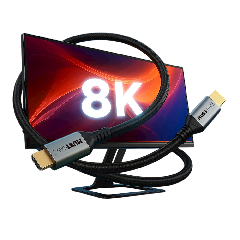 UltraHD 8K HDMI Cable - Câble HDMI 2.1 Haute Performance - 3 Mètres
