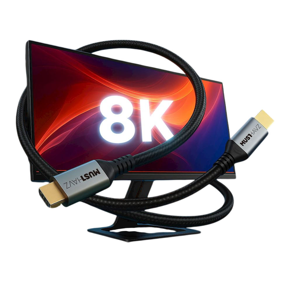 UltraHD 8K HDMI Cable - Câble HDMI 2.1 Haute Performance - 3 Mètres