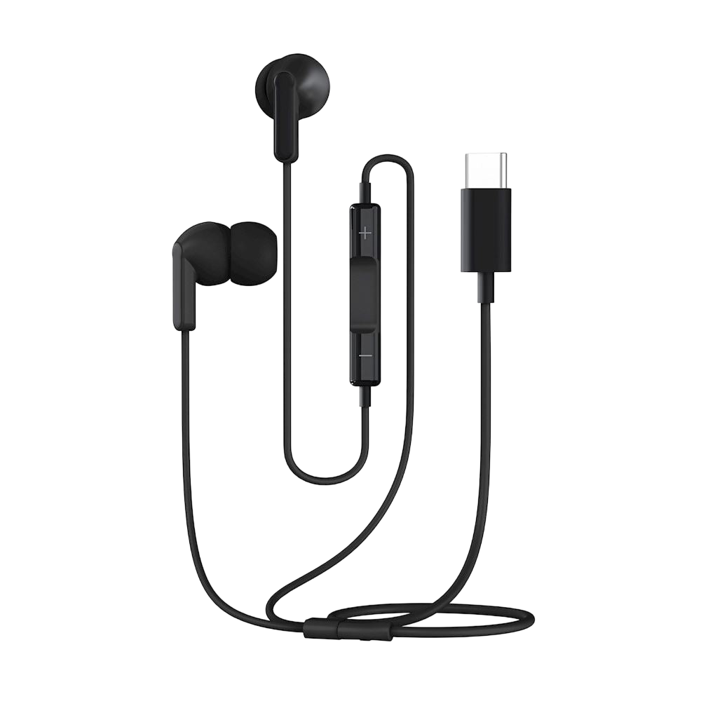 Écouteurs filaires intra-auriculaires MustHavz GoEasy (USB-C - Noir)