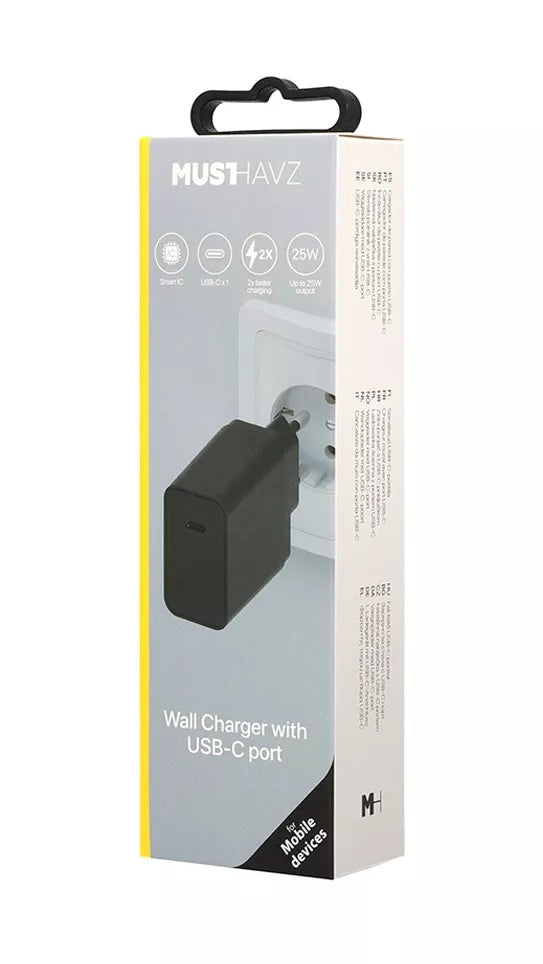 Chargeur Secteur USB-C Power Delivery - 25W