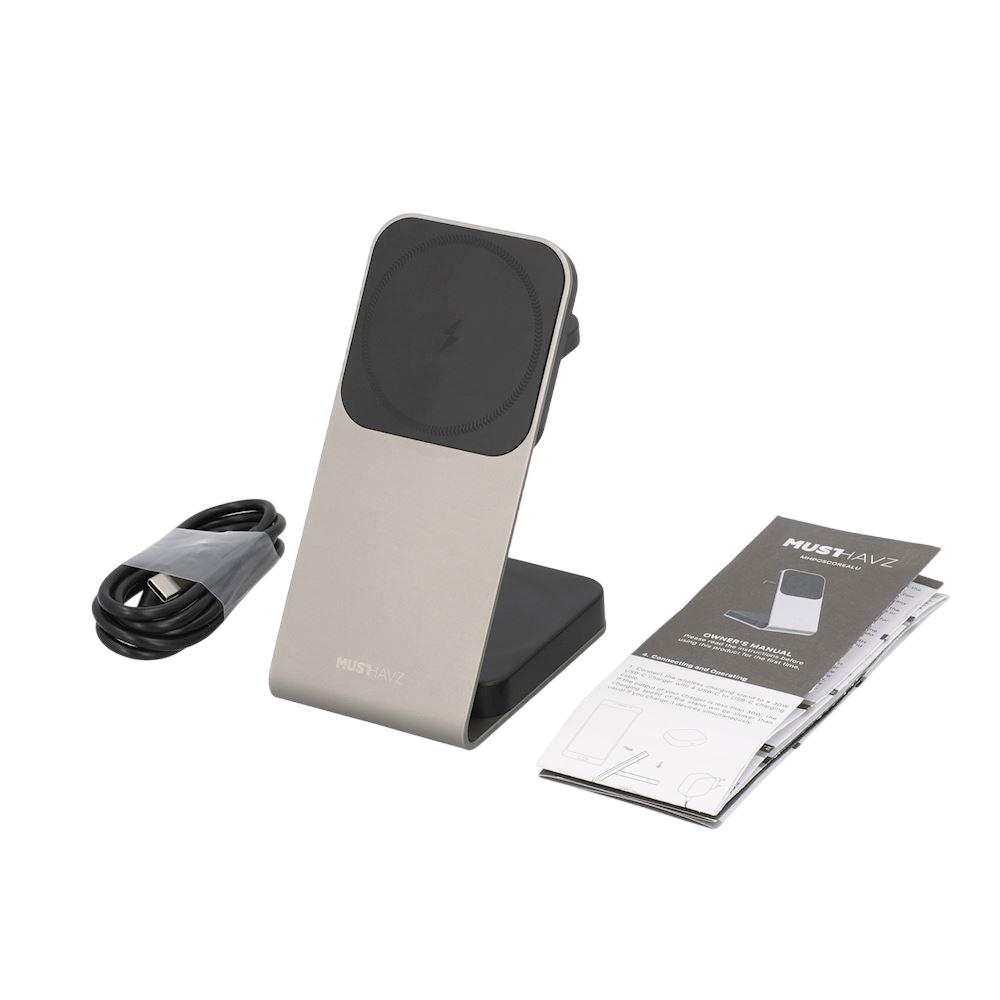MagCore Alu 3-in-1 - Station de Charge Magnétique MagSafe Premium en Aluminium