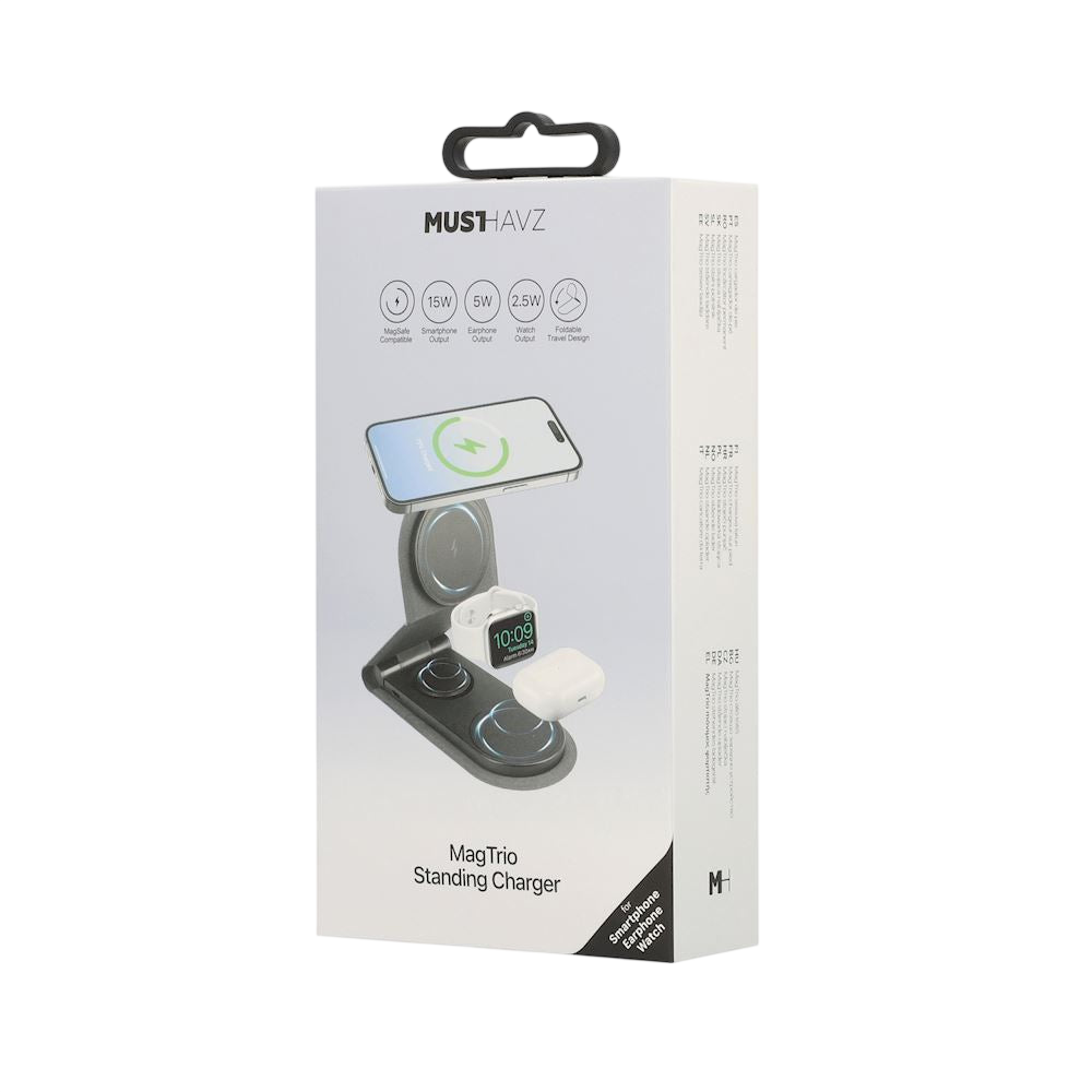 MagTrio 3-in-1 - Station de Charge Magnétique MagSafe Verticale