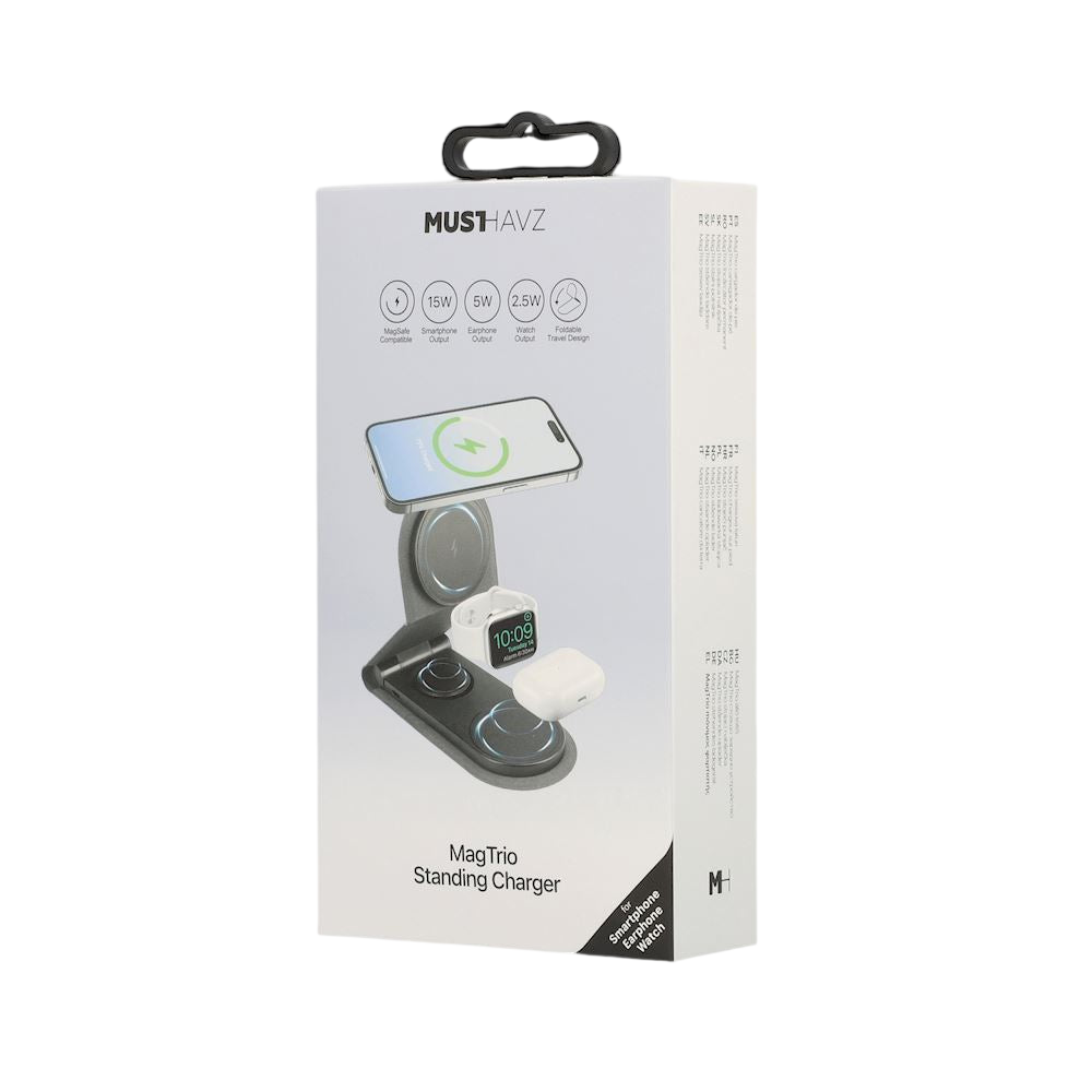 MagTrio 3-in-1 - Station de Charge Magnétique MagSafe Verticale