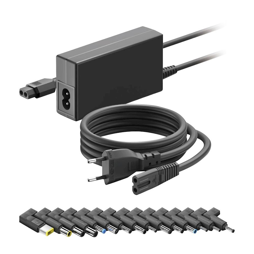 Chargeur Universel pour Ordinateur Portable - 65W (15 embouts inclus)