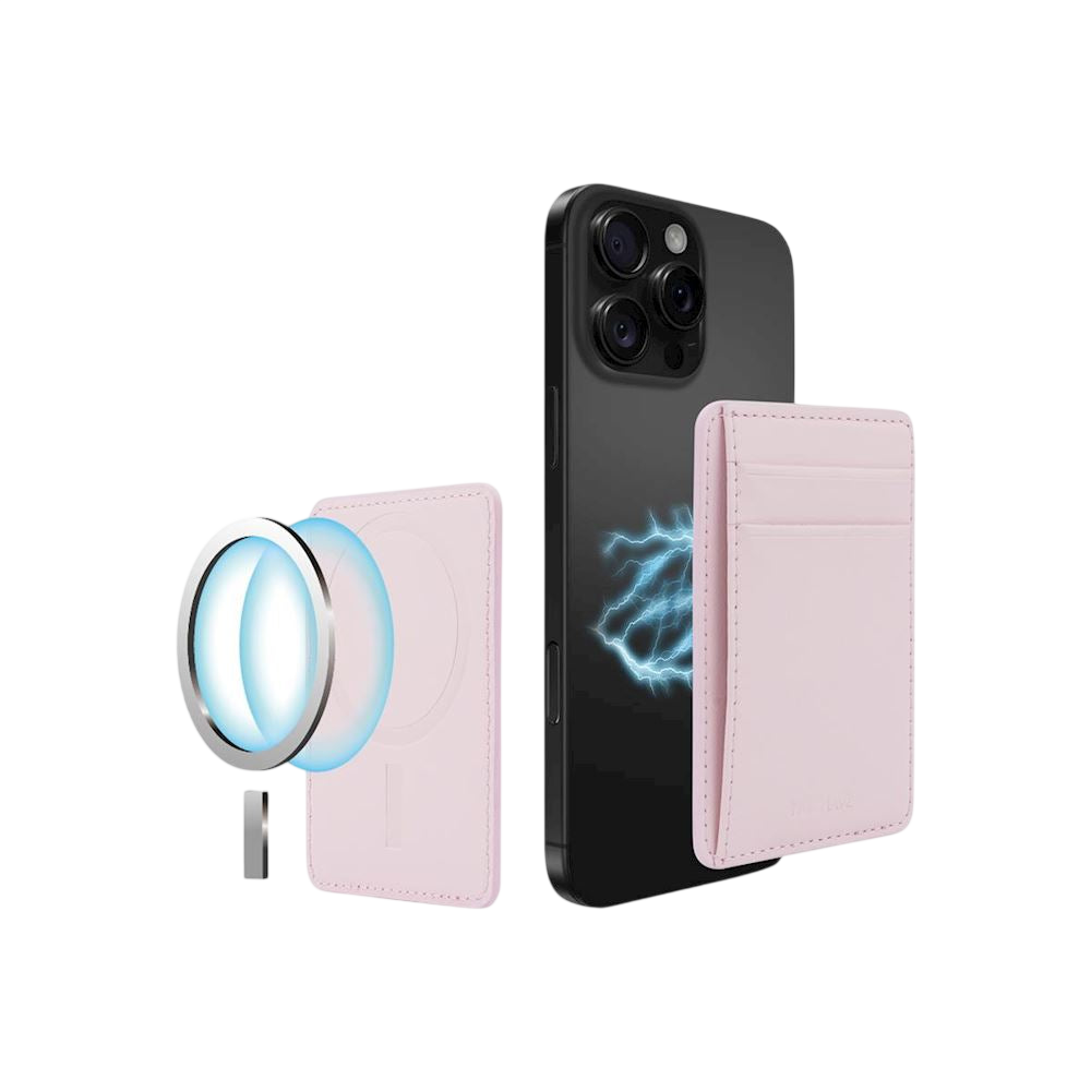 Porte-Cartes Magnétique MagSafe en Cuir Végan