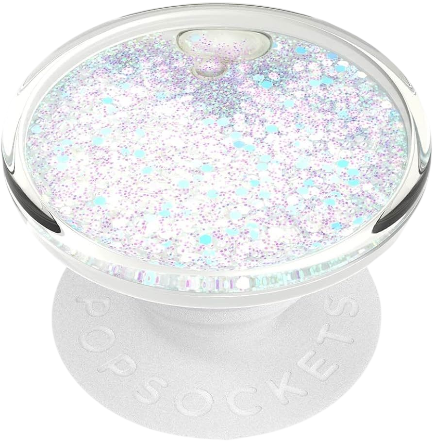 PopSockets PopGrip Luxe - Tidepool Halo Blanc