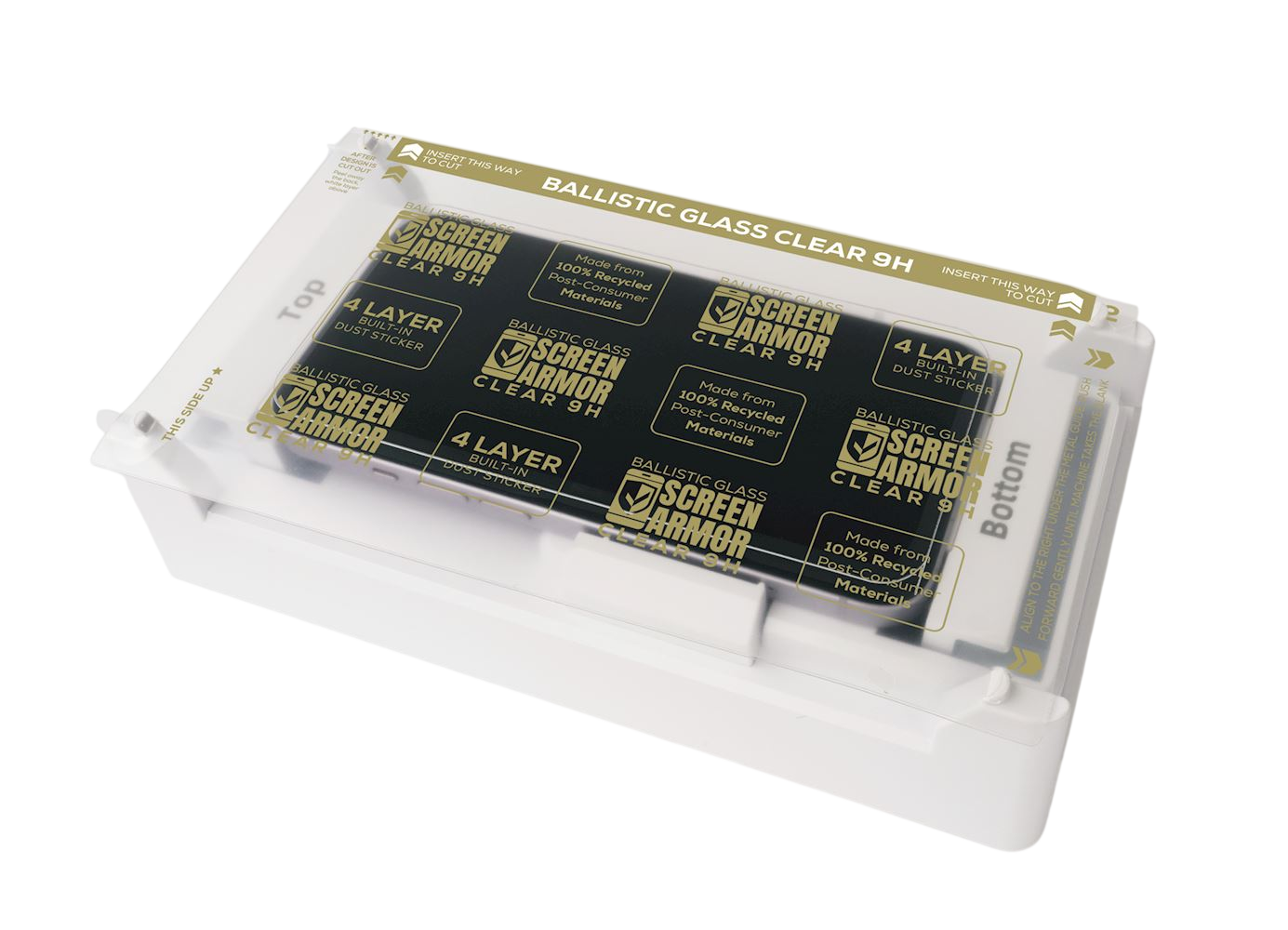 ScreenArmor Ballistic Glass Pro 9H (25x) - with dust layer