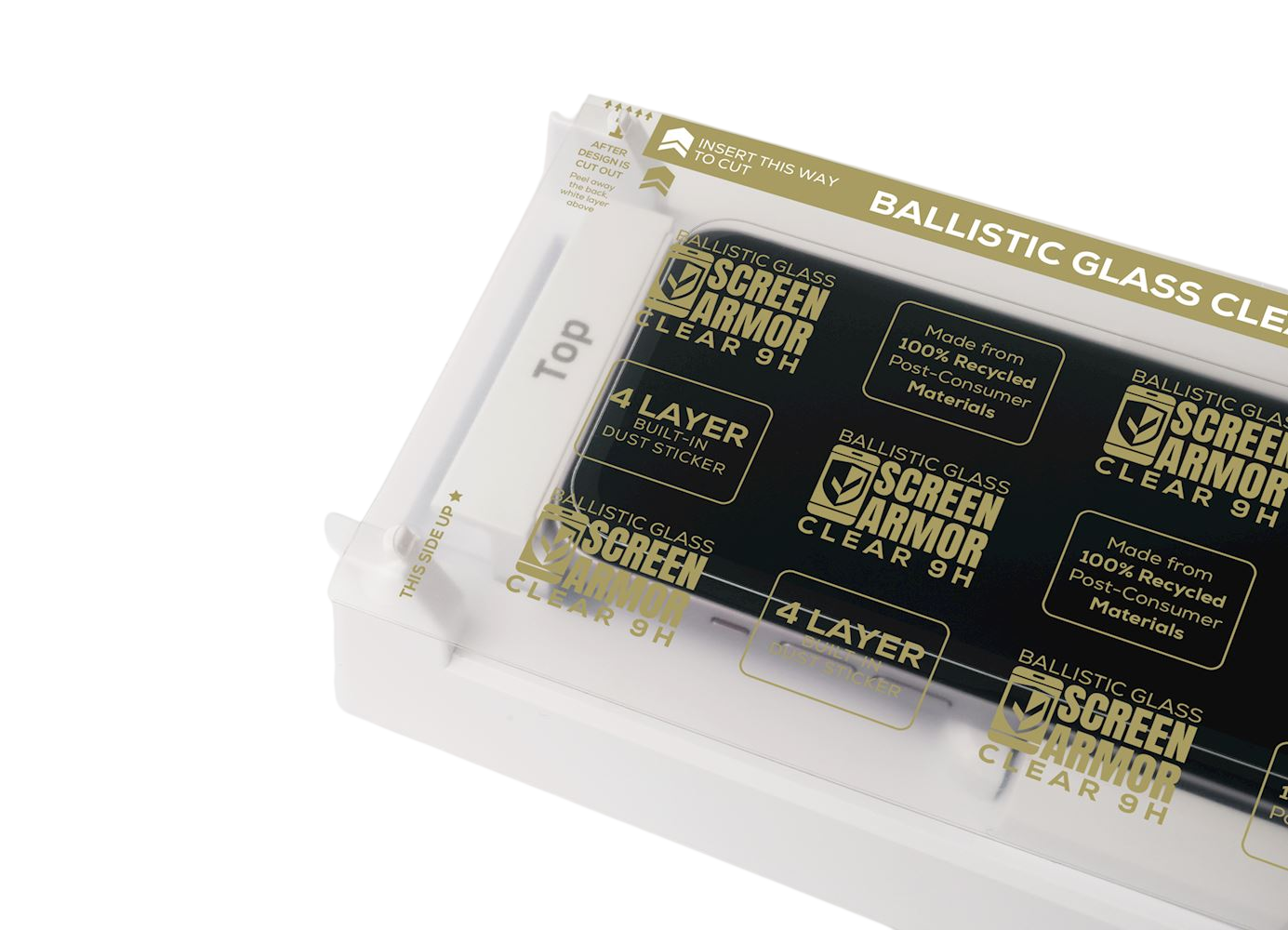 ScreenArmor Ballistic Glass Pro 9H (25x) - with dust layer