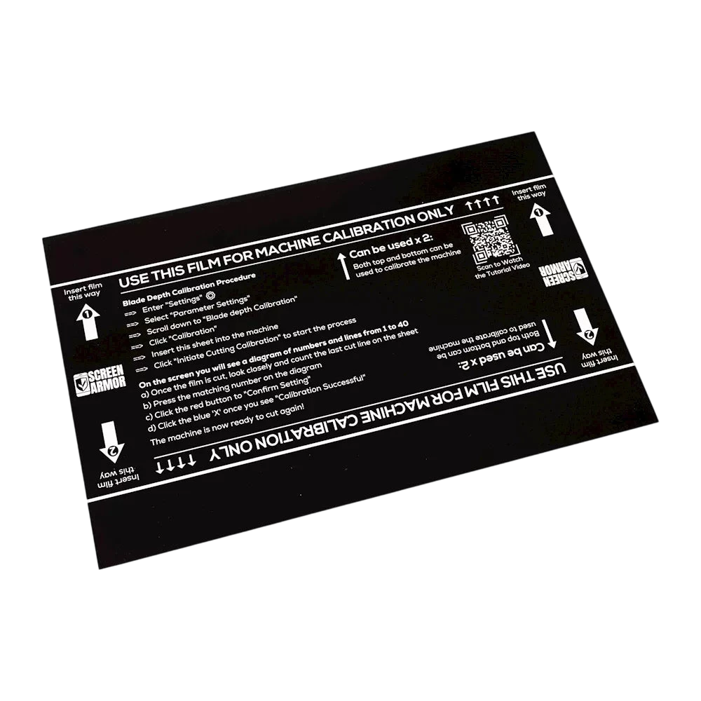 ScreenAmor InstaCut Calibration sheets (10pcs)