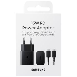 Kit de Charge Samsung 15W – Chargeur Secteur + Câble USB-C (1 m)