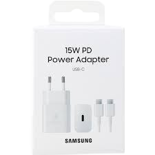 Kit de Charge Samsung 15W – Chargeur Secteur + Câble USB-C (1 m)