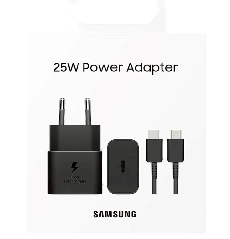 Kit de Charge Samsung 25W – Chargeur Secteur GaN + Câble USB-C (1 m)